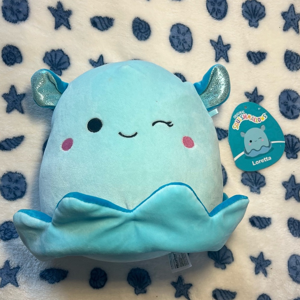 7.5 inches Squishmallow Loretta the Octopus
